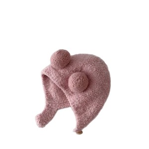 <span class=keywords><strong>Gorro</strong></span> de Punto Doble para Bebé, Unisex, para Otoño e <span class=keywords><strong>Invierno</strong></span>, Grueso, Cálido, a Prueba de Viento, con Estampado Digital, 100% Acrílico - Product Image 2
