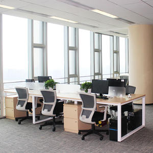เฟอร์นิเจอร์สำนักงานทันสมัยจากประเทศจีนชุดโต๊ะเวิร์กสเตชันใหม่ได้รับการรับรองขาปรับได้พาร์ทิชันสำนักงานสำหรับโรงเรียน - Product Image 1