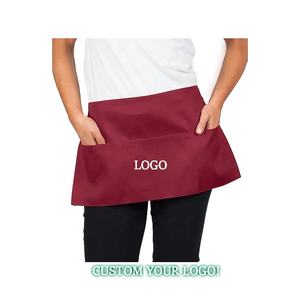 Grembiuli da Lavoro Personalizzati con Logo, con Tasche, Uniforme da Cameriere, Grembiule Resistente Unisex per Pulizie, Bar, Caffetterie e Negozi di Tè al Latte - Product Image 6