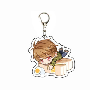 Lágrimas de Themis Cute Cake Series Sleep Under Cover Shape Luke Artem Vyn <span class=keywords><strong>Marius</strong></span> Llavero Base de joyería Soportes Llavero Fans Regalos - Product Image 6