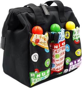 Bolsa de <span class=keywords><strong>Bingo</strong></span> con Apertura Completa, Bolsa de <span class=keywords><strong>Bingo</strong></span> con 6 Bolsillos, Bolsa para Marcadores de <span class=keywords><strong>Bingo</strong></span> - Product Image 1
