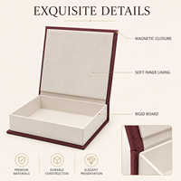 Caja de Regalo Magnética Estilo Libro, Caja de Embalaje de Papel Grueso y Resistente, Caja de Regalo Vacía para Negocios, Caja de Regalo Personalizable con Forma de Libro