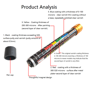 Caneta De Teste De Espessura De Revestimento Automotivo, Testador De Filme De Pintura Magnética, Pena De Teste De Tração De Ímã De Pintura - Product Image 3