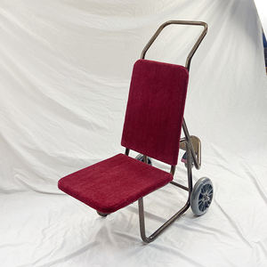 Chaise de banquet en métal au design moderne chariot pour hôtels restaurants chaise de salle à manger de mariage chariot de transport trois roues mariages événements - Product Image 5