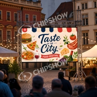 Écran LED de location intérieur P1.95 P2.6 3840Hz, panneau 500x500mm, installation facile, affichage LED P26 ultra-plat pour festival gastronomique urbain