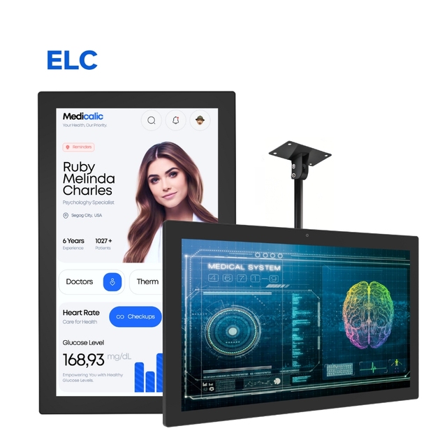 Digital Poster 15.6 Inch High Definition LCD Touch Screen Android 11.0 Animation Graphics for Hospital Signage