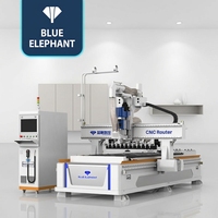 Routeur CNC automatique 1325 1328 ATC avec 12 outils et pompe à vide pour la production de meubles sur mesure