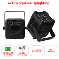 Dj professionnel allume 4x18w RGBWA + UV 6in1 Club Uplights batterie sans fil DMX IRC contrôle Led Par lumière pour fête Club hôtel