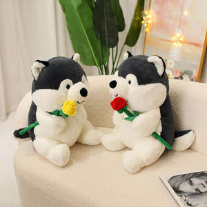 Yeni Husky <span class=keywords><strong>s</strong></span>üper yumuşak köpek peluş oyuncaklar yumuşak peluş oyuncaklar sevgililer günü hediyesi için dolması hayvan köpek oyuncaklar - Product Image 6