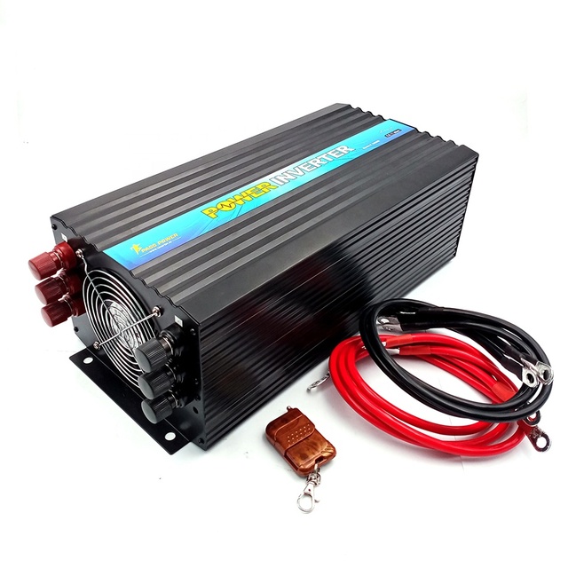 New 3000W Single Phase Home & Car RV High Frequency 24VDC To120VAC Pure Sine Wave Inverter 50Hz/60Hz Output Inverter & Converter