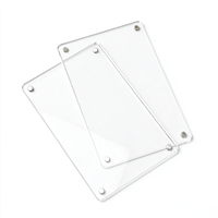 Plaque d'affichage en acrylique transparente de qualité supérieure découpée au laser sur mesure, étiquette de prix, cadre pour photo, autocollant magnétique