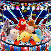 Dessin animé Mini oiseau porte-clés mignon peluche pingouin et canard jouets câlin peluche perroquet porte-clés sac décoration