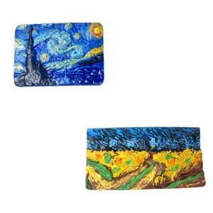 Pegatina para refrigerador con pintura al óleo de Van Gogh, girasoles, noche estrellada, recuerdo tridimensional de resina para refrigerador - Product Image 2