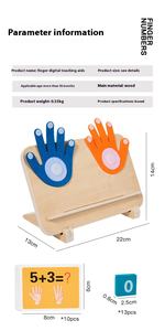 חם מכירה ילדים בגיל הרך הוראה דיגיטלית מסייעת מתמטיקה הארה אצבע ספירה צעצועים חינוכיים - Product Image 2