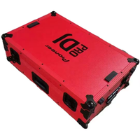 Flight case professionnel en aluminium rouge sur mesure pour table de mixage DJ, contrôleur DJ, OEM ODM pris en charge