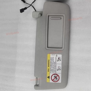 Parasol con Espejo de Maquillaje e Iluminación para VW Golf 7, Lamando, <span class=keywords><strong>Arteon</strong></span>, Passat B8, T-Roc, Tharu, Disponible en <span class=keywords><strong>Gris</strong></span>/Negro - Product Image 6