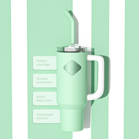 Housse de protection pour tasse antidérapante de qualité supérieure sans BPA 40OZ Tumbler manchon de protection en silicone souple