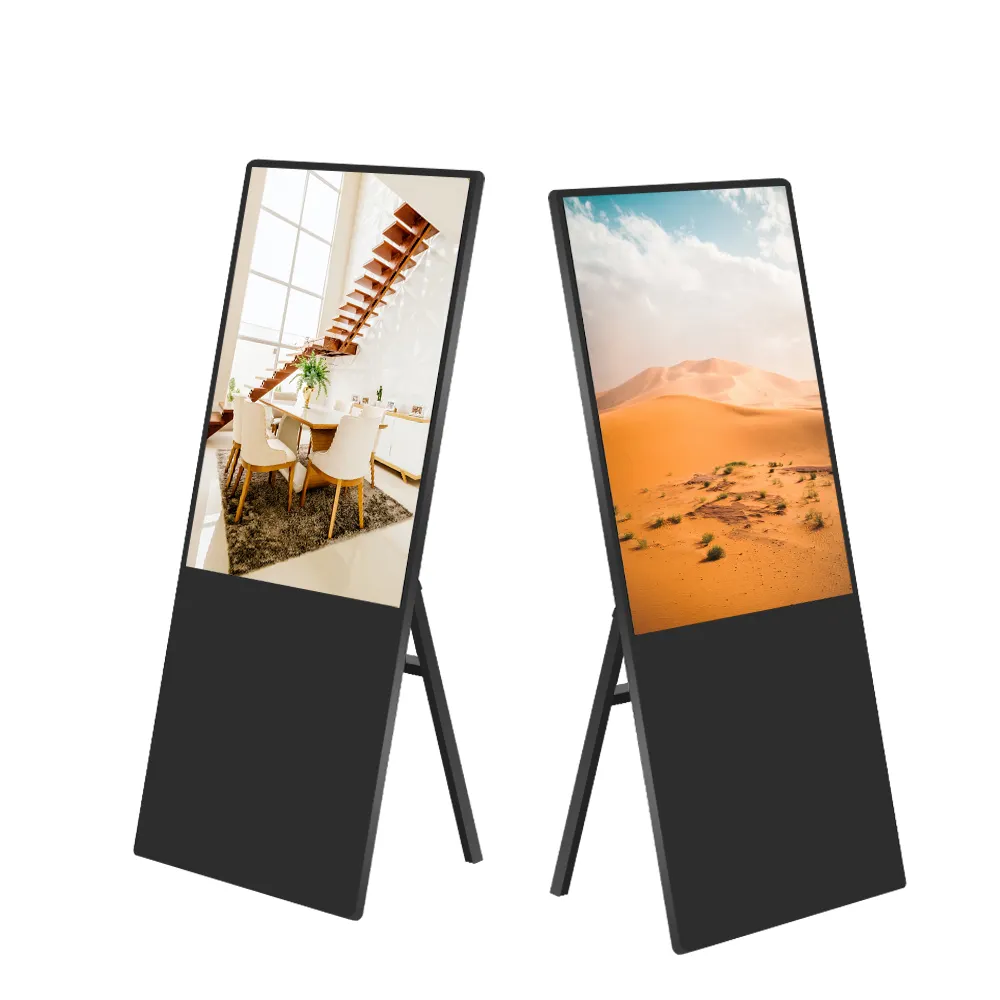 32 43 Android Win 10 Digital Totem elettronico ristorante Menu Board 4K LCD Touch Screen informazioni chiosco verticale Touch Screen