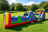 Parcours d'obstacles gonflable commercial de haute qualité Lilytoys pour adultes et enfants – Jeux sportifs gonflables