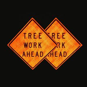 Control de tráfico temporal Señales de Seguridad de Tráfico Tree Work Ahead <span class=keywords><strong>Sign</strong></span> - Product Image 2