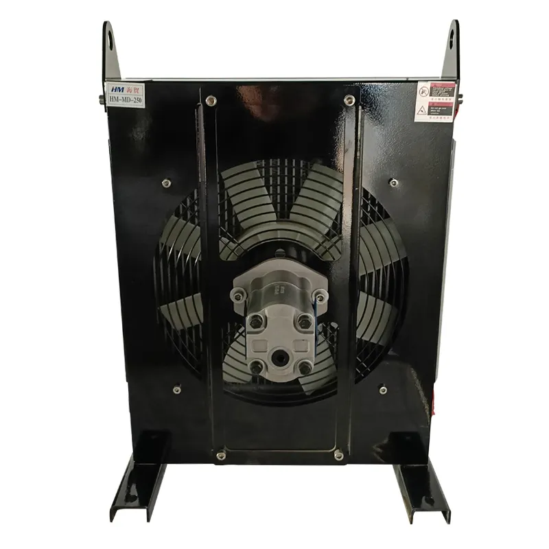 Intercambiador de calor con aspas de viento de alta intensidad 600L serie MD radiador de aceite hidráulico con ventilador