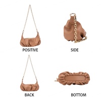 Sac à bandoulière portable de luxe en PU imperméable avec fermeture éclair, personnalisable pour femme, toutes saisons, avec logo sur mesure, vente en gros