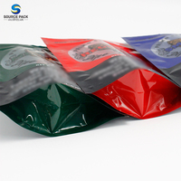 Sachet d'emballage de tabac direct fabricant, grande taille, robuste, multicouche, barrière, refermable, pochette souple à fermeture éclair, personnalisable