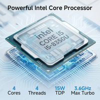 PC Industrial Integrado sin Ventilador Intel Core I5 8350U, Doble GbE LAN, 2 RS232, SIM 4G LTE, IoT Edge Gateway, Linux, Win 10, Automatización Industrial