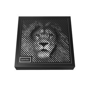 luxury large carved custom wood box with compartment lid gift box