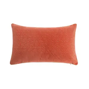 Capa de travesseiro para decoração de casa com folha de veludo laranja barata de fábrica 50x30 cm estampada em ouro com tubulação