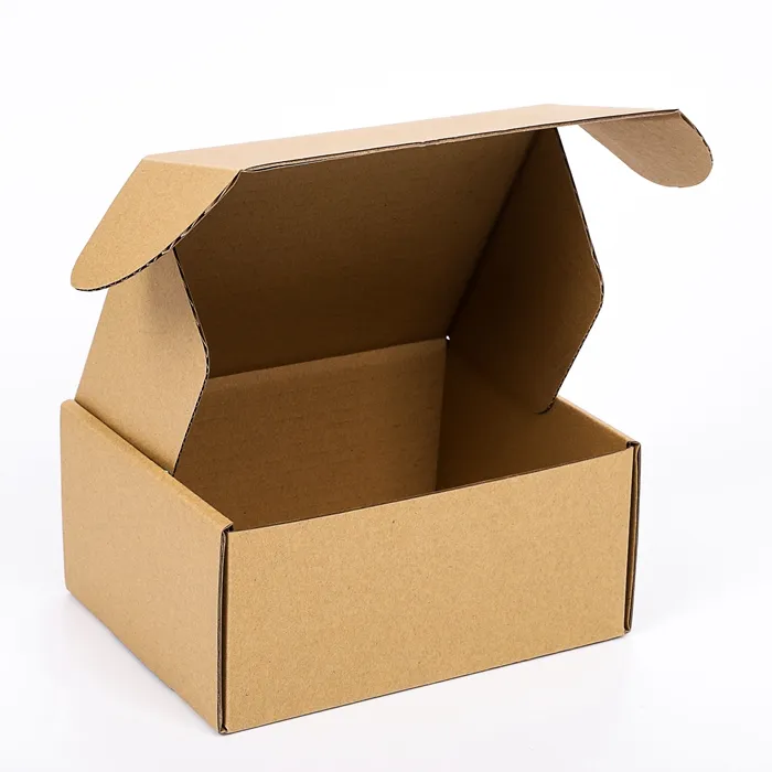 Customized Foldable Recycled Craft Paper Box Brown Corrugated Cardboard Boxes for Shipping