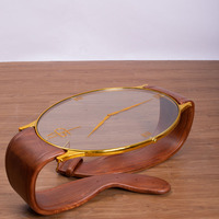 Table à thé moderne et créative pour le salon, table basse en bois massif
