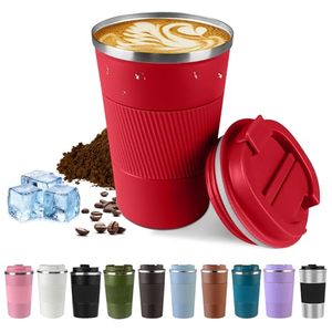 Custom Logo Gift 12oz Vacuum-Insulated Stainless Steel Travel Coffee Mug, Leak-Proof Reusable Coffee Cup with Lid - Product Image 4