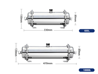 Purificateur d'eau à ultrafiltration pour lavage de voitures et blanchisserie, membrane en alliage PVC 600L/H pour le nettoyage de véhicules commerciaux