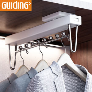 Sliding Slide Out <strong>Wall</strong> <strong>Hung</strong> Clothes <strong>Drying</strong> Airer <strong>Rack</strong> Metal Garment <strong>Rack</strong> Wheels With Shelves Pull Out Top Install Clothing <strong>Rack</strong> - Product Image 2