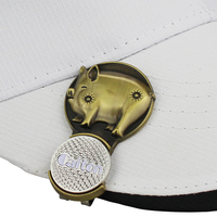 Penanda Bola Golf Bentuk 12 Hewan Kartun Harga Pabrik Murah Dengan Klip Magnetik untuk Topi, Hadiah untuk Pemain Golf