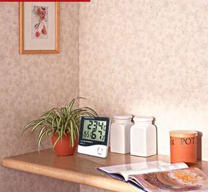 Termômetro digital de lcd automático, venda quente, higrômetro e relógio - Product Image 5