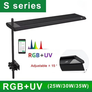 Lampe d'aquarium WEEK AQUA S300/400/450Pro Ver.3 RGB+UV à spectre complet pour aquascape, contrôle via application Bluetooth, pour eau douce - Product Image 1
