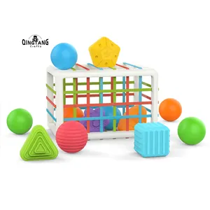 Montessori Waggel Vorm Sorteren Baby Kubus Blokken Sorter Speelgoed