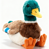 Peluche Canard Colvert Personnalisée OEM ODM, Fabricant d'Animaux en Peluche Réalistes (Oiseaux Aquatiques), Peluche Canard Colvert pour Magasin de Cadeaux et Zoo