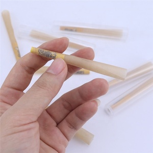 Custom Smoking Joint Roll Tools Prerolled Paper Cones Pre-rolled Plastic Tube Holder Unbleached Pre Rolled Cone