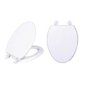 Tapa de Asiento de Inodoro Universal OEM Moderna Antideslizante, Acabado Blanco Liso, Fácil de Limpiar, Forma de O - Product Image 3