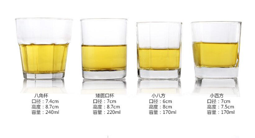 Wholesale Products Reusable Water Cup Beer Glass Whiskey Cup Hot Selling Glass Whiskey Cup