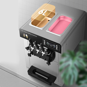 Machine à crème glacée molle au chocolat au lait à 3 saveurs, commerciale, 780 W, temps de congélation de 15 minutes - Product Image 5