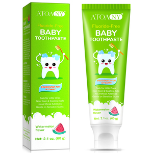 ATOANY <span class=keywords><strong>Dentifrice</strong></span> pour Bébés Herbal Naturel sans Fluorure Marque Privée Soin Buccal Goût Pastèque <span class=keywords><strong>Dentifrice</strong></span> Enfant pour Gencives Sensibles - Product Image 2