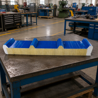 Panneau composite thermique pour structure préfabriquée, chambre froide, mur, plafond, toiture - ignifuge et écologique