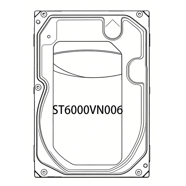 6TB NAS HDD ST6000VN006 Hard Drives 3.5" SATA 6Gb/s 256MB Cache Portable Enterprise HDD 6TB for Server Storage