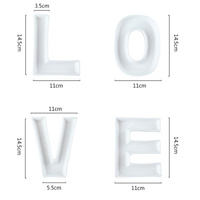 Assiette en porcelaine moderne personnalisée blanche avec 26 lettres, pour bonbons, noix, écologique, décoration de mariage, fête, occasion Horeca, Raylon