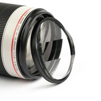 Filtre linéaire à effet tricolore de 77 mm pour appareils photo reflex numériques et hybrides – Filtre créatif professionnel à 3 segments pour le gradation des couleurs
