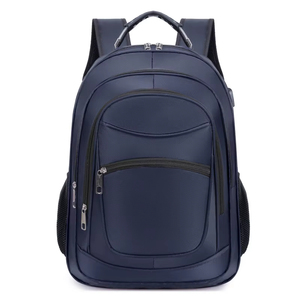 Sac à dos d'affaires pour homme, sac à dos d'école multifonctionnel, sac à dos de voyage pour ordinateur portable, avec fermeture éclair antivol, en tissu Oxford imperméable, avec logo personnalisé - Product Image 1